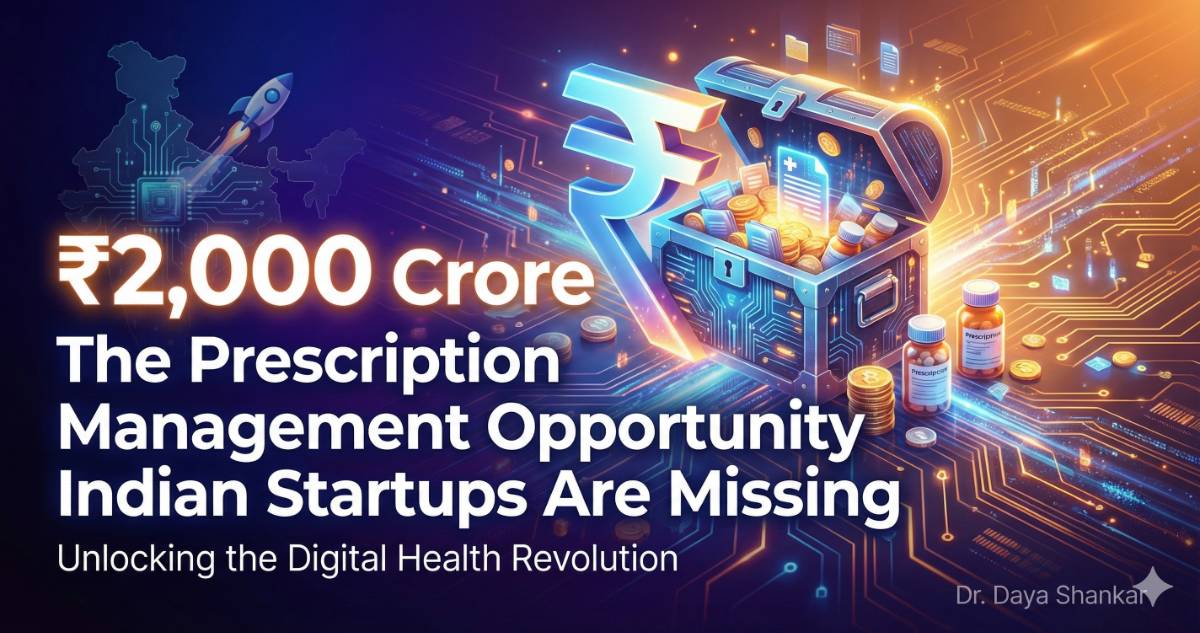 The ₹2,000 Crore Prescription Management Opportunity Indian Startups Are Missing | Dr. Daya Shankar